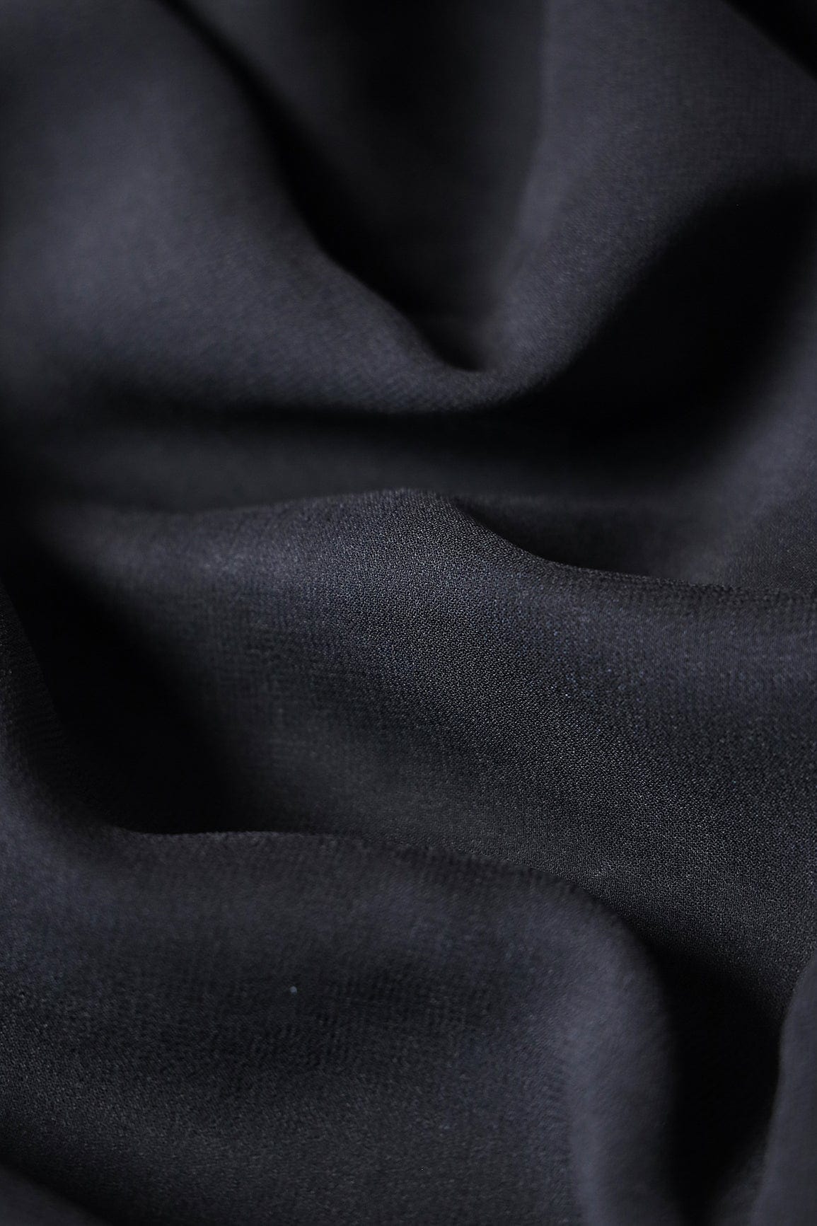 Black Dyed Viscose Georgette Fabric - doeraa