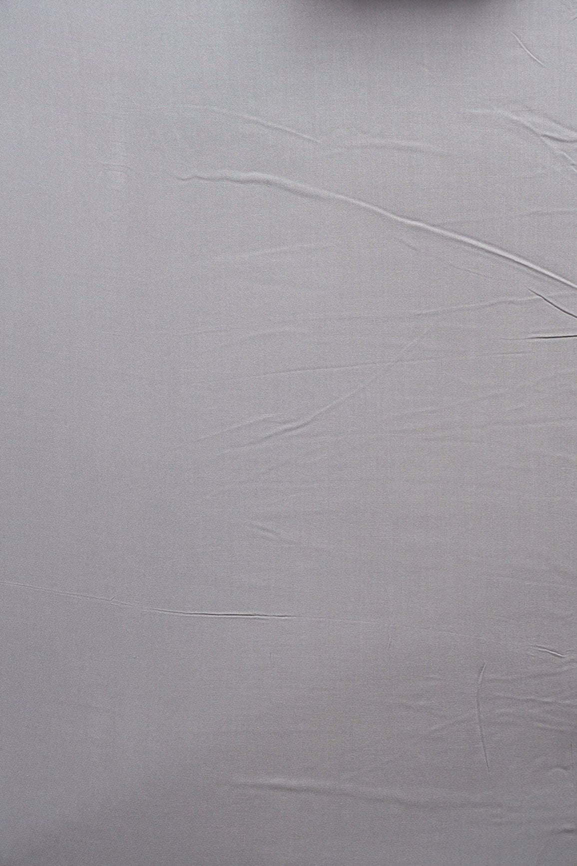 Light Grey Dyed Pure Viscose Muslin Fabric - doeraa