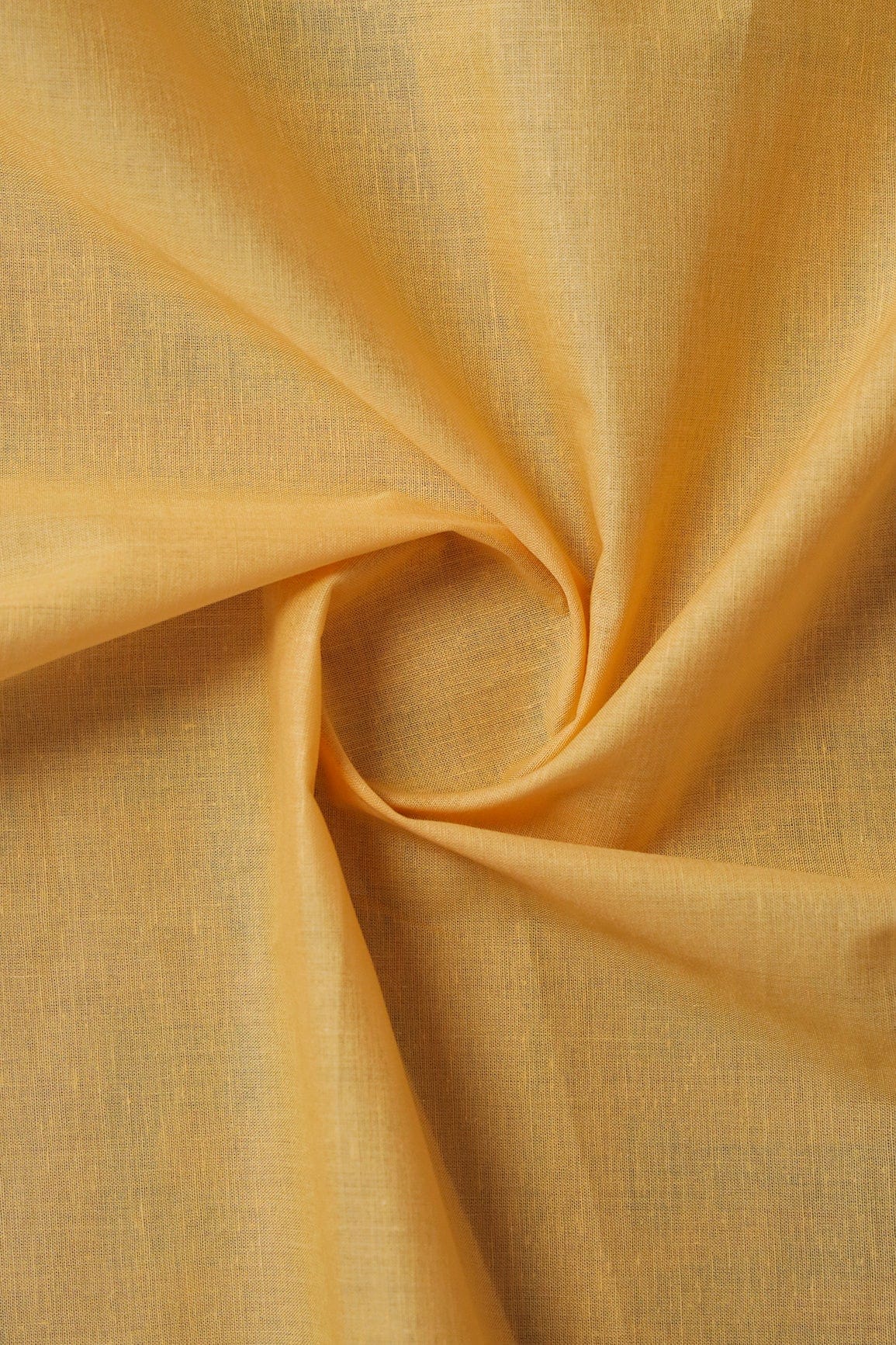 Mango Yellow Dyed Pure Cotton Fabric - doeraa