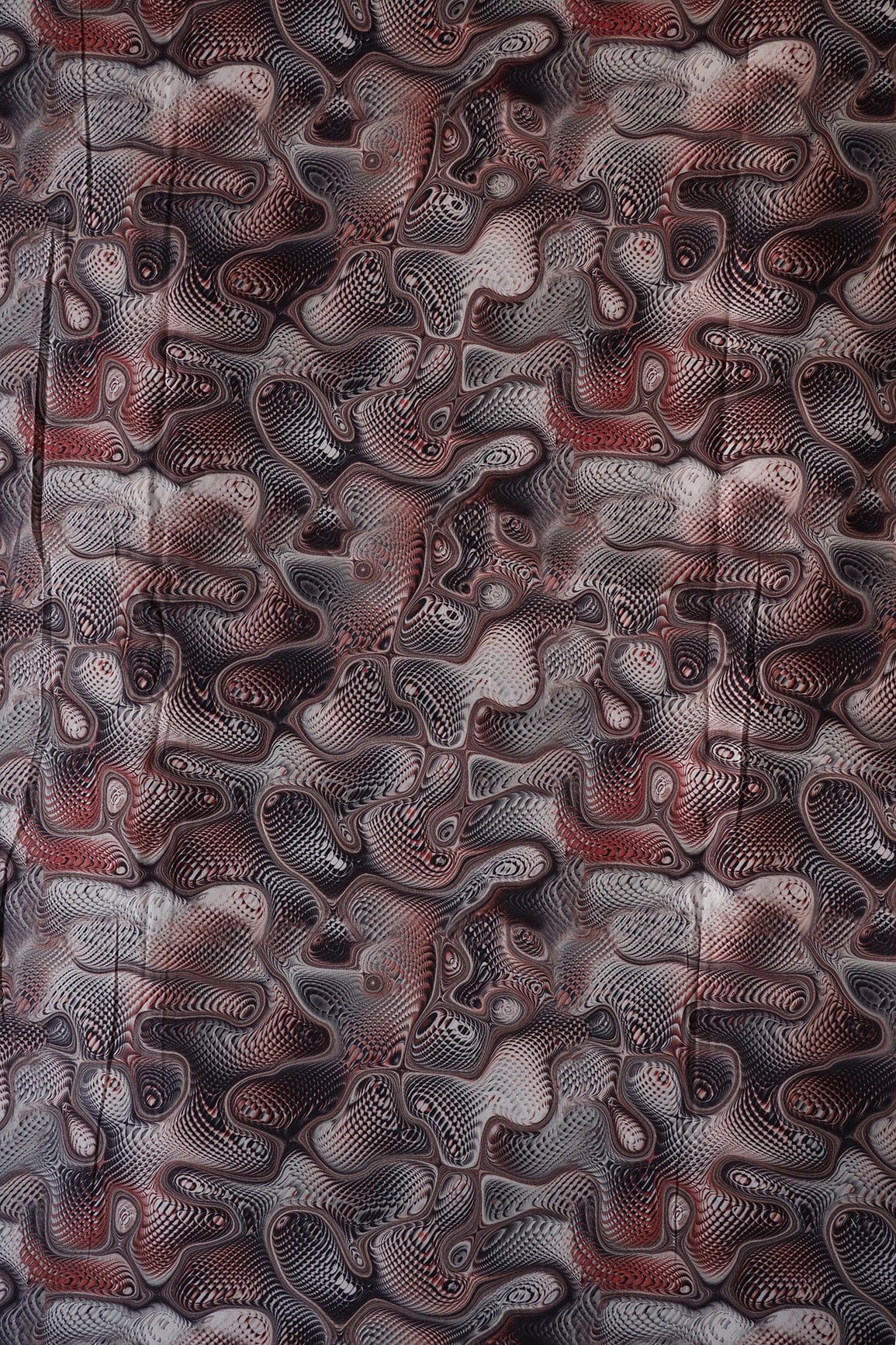 Multi Color Abstract Pattern Digital Print On Cotton Muslin Fabric - doeraa