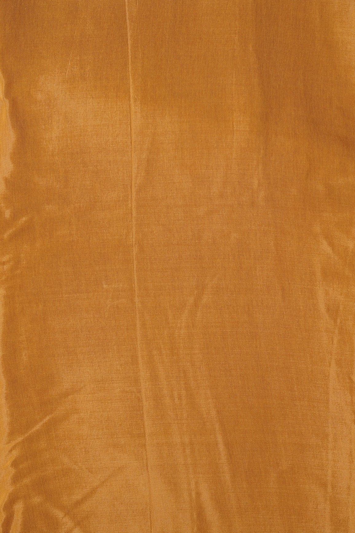 Mustard Dyed Pure Viscose Muslin Fabric - doeraa