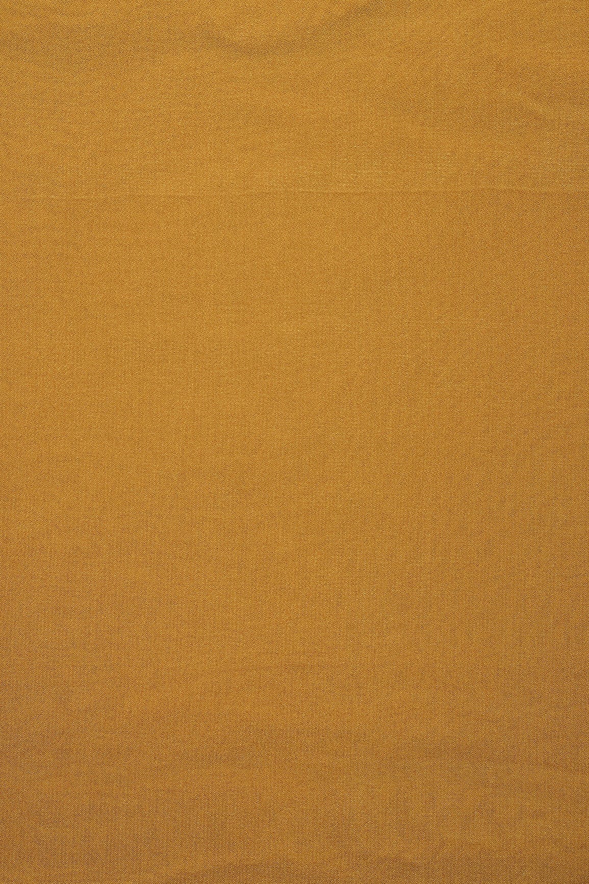Mustard Dyed Viscose Georgette Fabric - doeraa