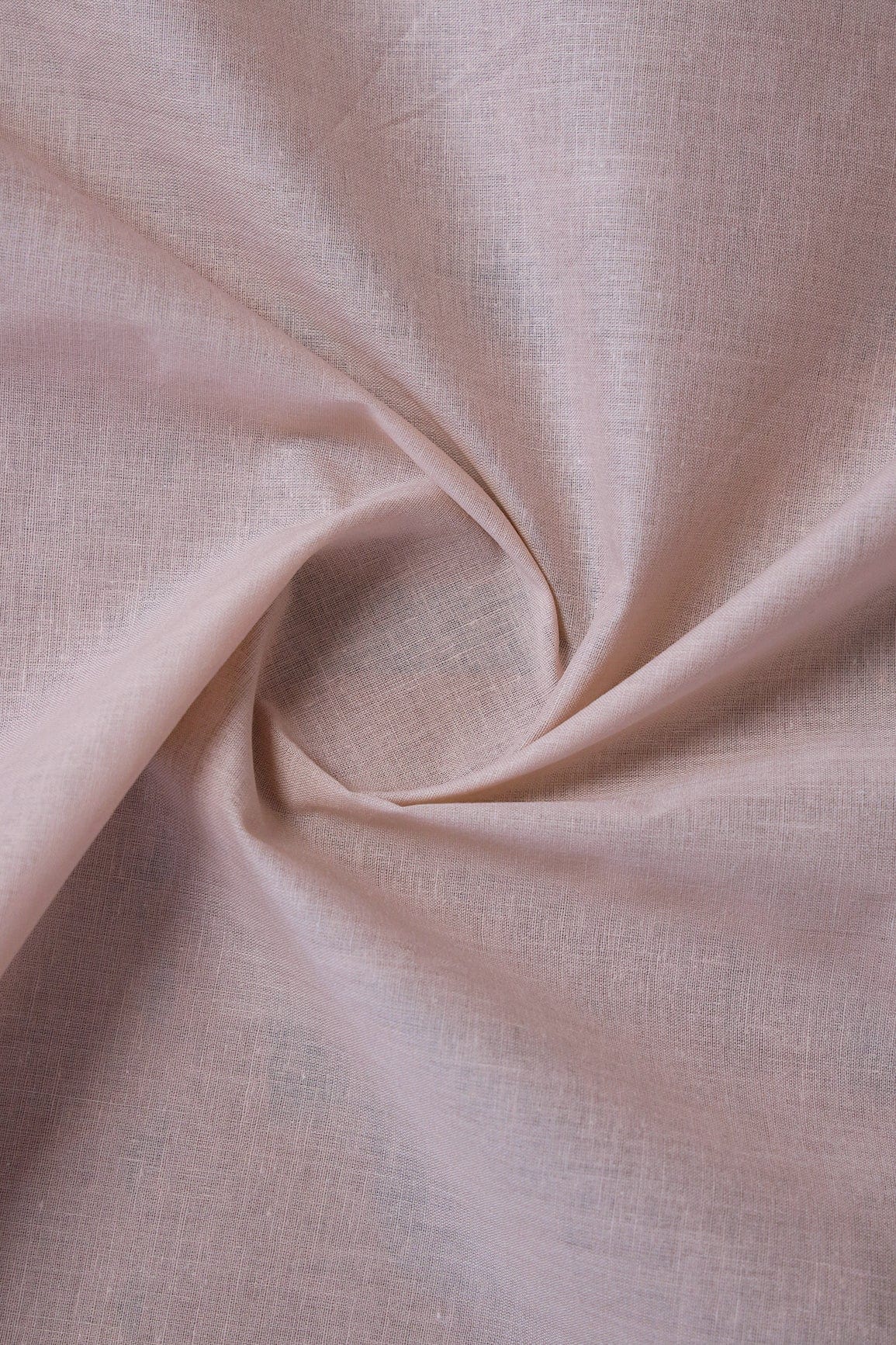 Pale Mauve Dyed Pure Cotton Fabric - doeraa