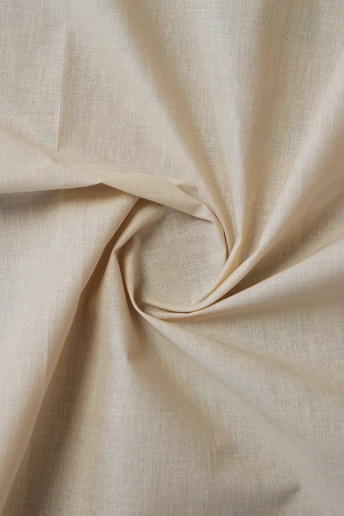 Tan Beige Dyed Pure Cotton Fabric - doeraa