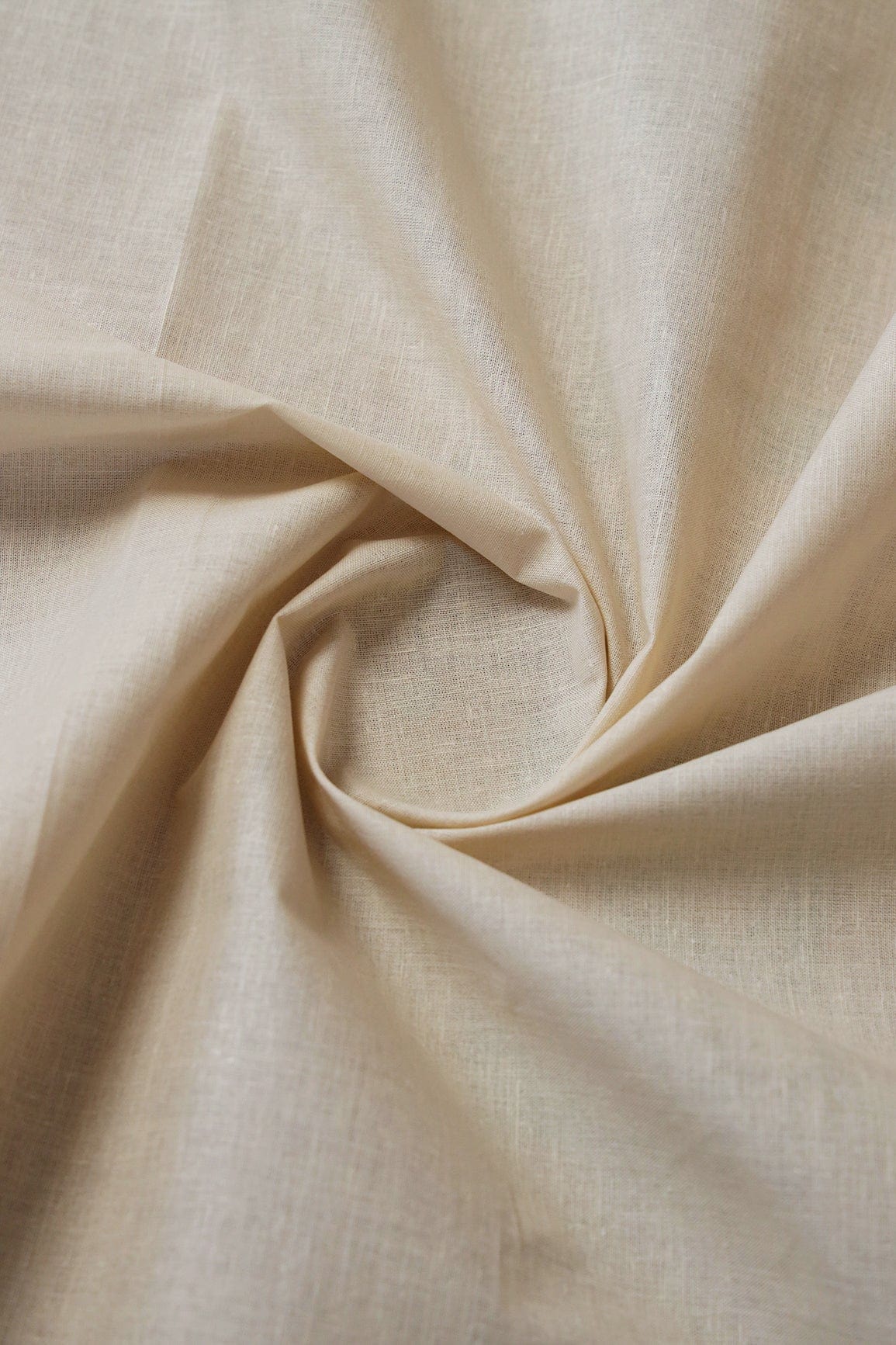 Tan Beige Dyed Pure Cotton Fabric - doeraa