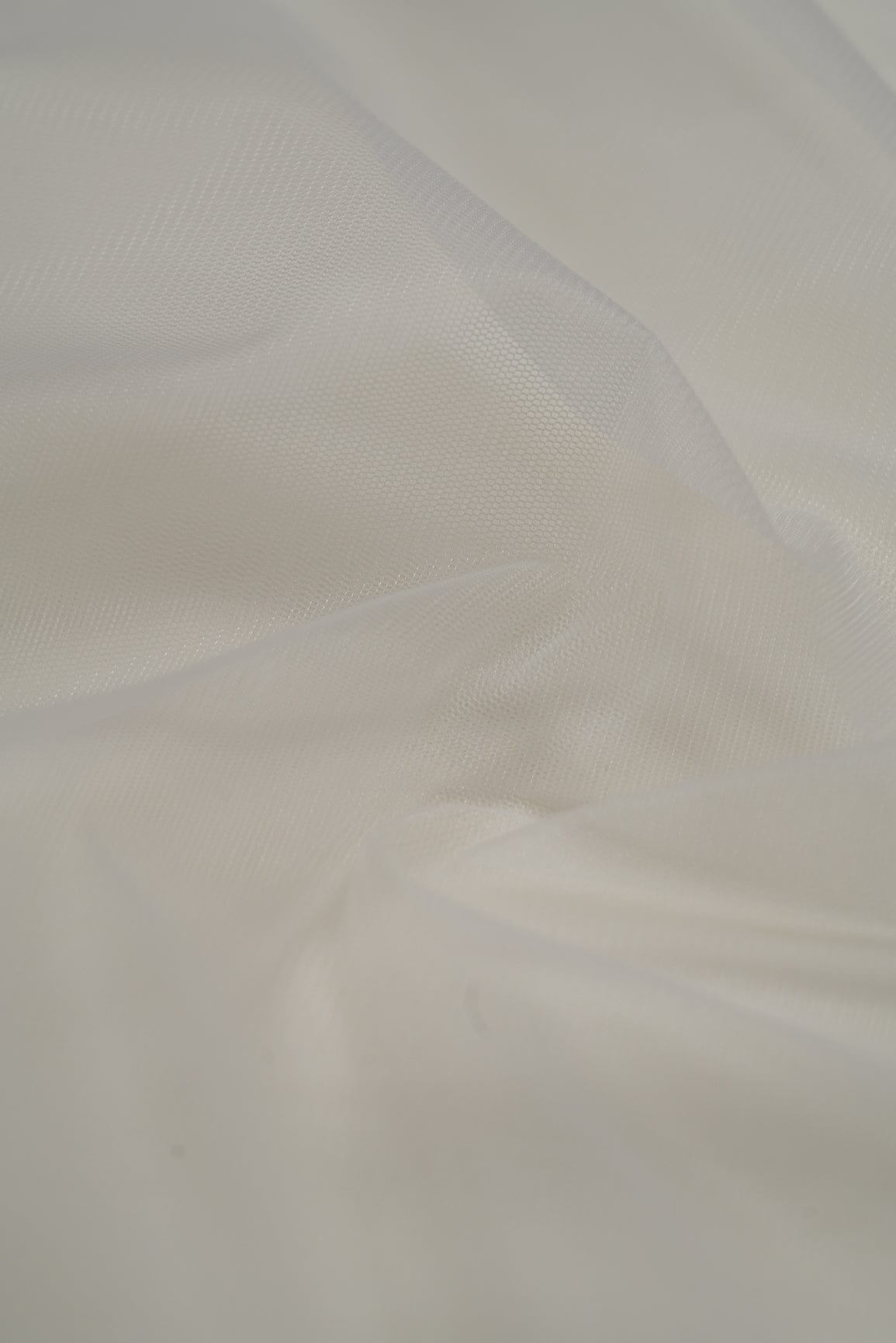 doeraa Plain Fabrics Off White Dyed Soft Net
